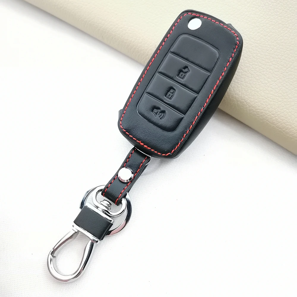 

Складной пульт дистанционного управления с 3 кнопками для автомобильного ключа-брелока для Ford Panasonic ECO Sport 2011 новые стили Кожаный Автомобильный Брелок-Обложка