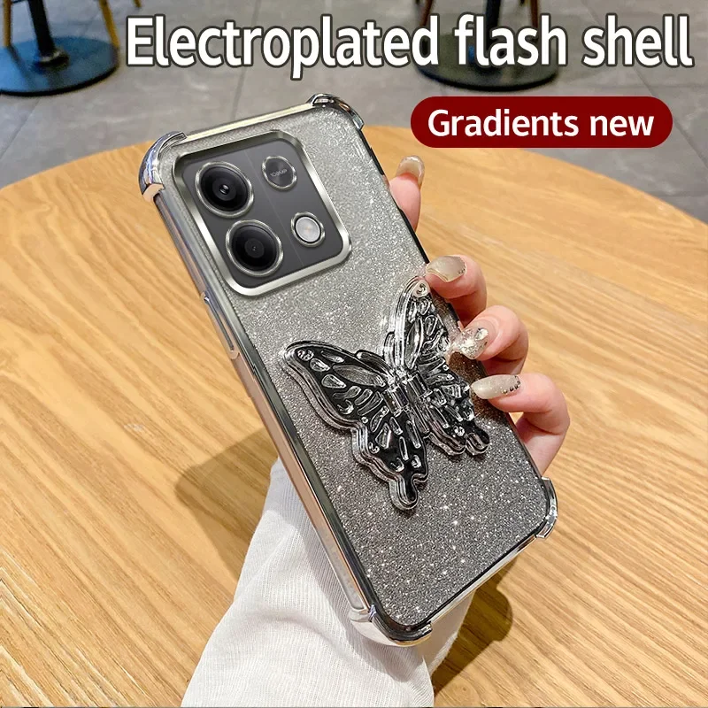 Butterfly Bracket Plating Holder Shockproof Stand Cover