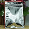 9x14cm 100pcs Silver Plating Aluminum Foil Zip Lock Bags - Resealable Plastic Food Grade Pouches Zipper Grip Seal Gift Packaging 6