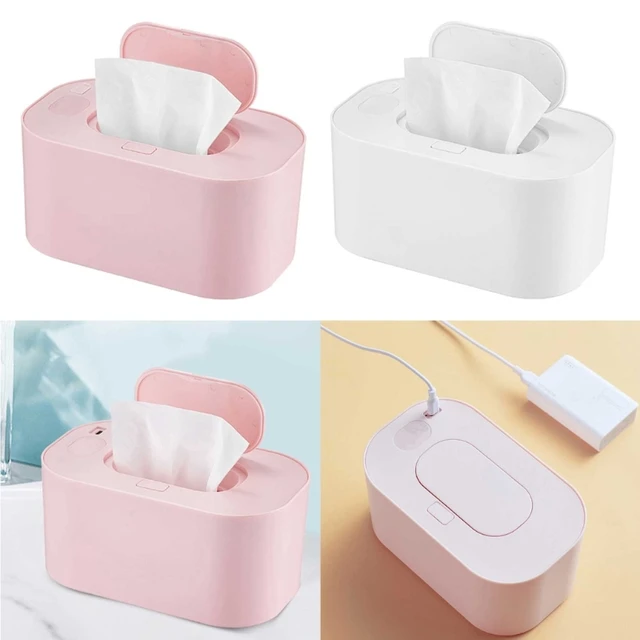 Chauffe-Serviettes éLectrique pour Lingettes Humides pour BéBé 24 Heures,  TempéRature Constante, Grande Capacité, BoîTe Humide Thermique Chaude pour  Alimentation USB de Voiture A