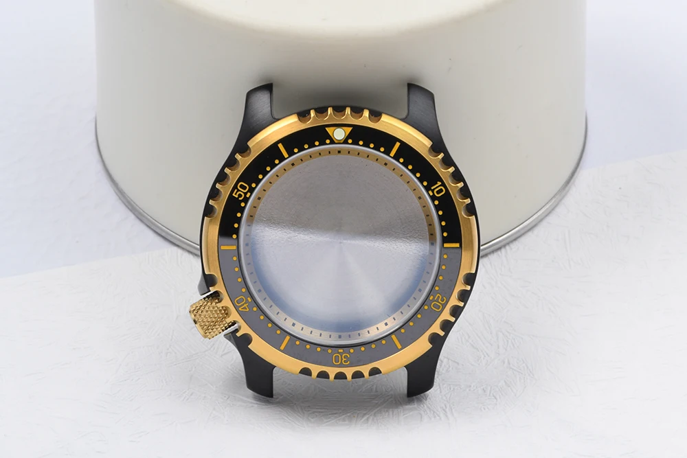 Edelstahl-Uhrengehäuse C3, leuchtendes Saphirglas, Taucheruhrengehäuse, passend für Seiko Watch Mod für NH35/NH36 Automatikwerk – Detail 11