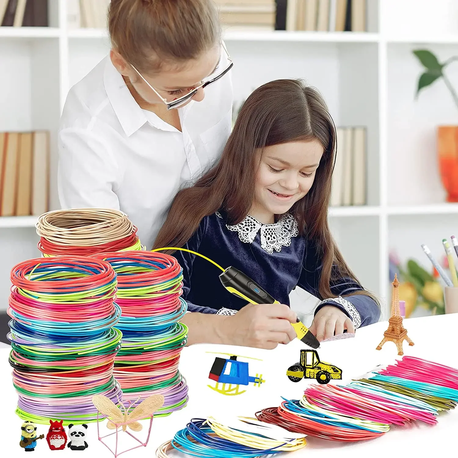 3d pen filament ABS PLA Plus 100/50 meter plastic for 3d printer pens refill kids birthday gifts No pollution materials