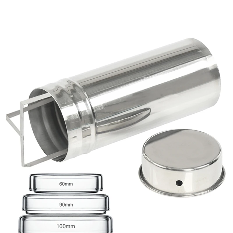Experimental Equipment: Stainless Steel Sterilization Petri Dishes Straws Disinfection Buckets Barrels Cans 60 90 100mm