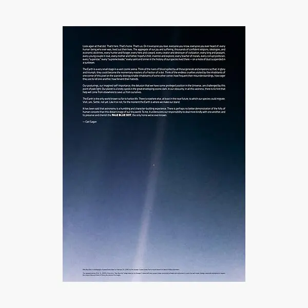 Pois Blu Pallido Voyager 1 2020 Revisio Poster Sitcker Per Camera Soggiorno Kid Water Bottles Stickers Home Laptop Cute Wall Art