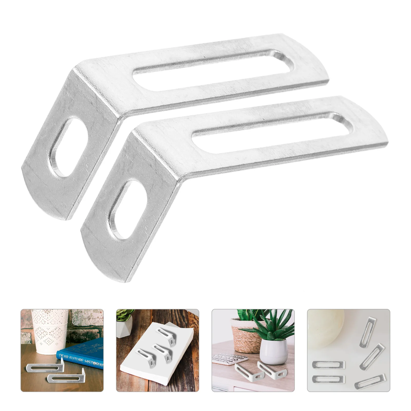 

20 Pcs Right Angle Code Bracket Shelf Small Brackets Metal for Wood Corner Braces Shelves Furniture