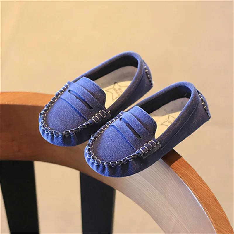 Children Loafers Shoes Boys Flat Sneakers Baby Kids Casual Shoes Toddler Girls Breathable Slip-on Soft Bottom Solid Color kids shoes