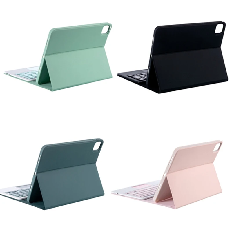 

Чехол для планшета + Bluetooth-клавиатура для Ipad Pro 11 дюймов 2020 и 2018, кожаный флип-чехол, подставка для планшета со штативом