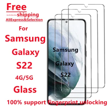 1/4 pezzi di protezione per lo schermo in vetro temperato per Samsung Galaxy S22 - Protezione per smartphone adatta per la serie Samsung S22