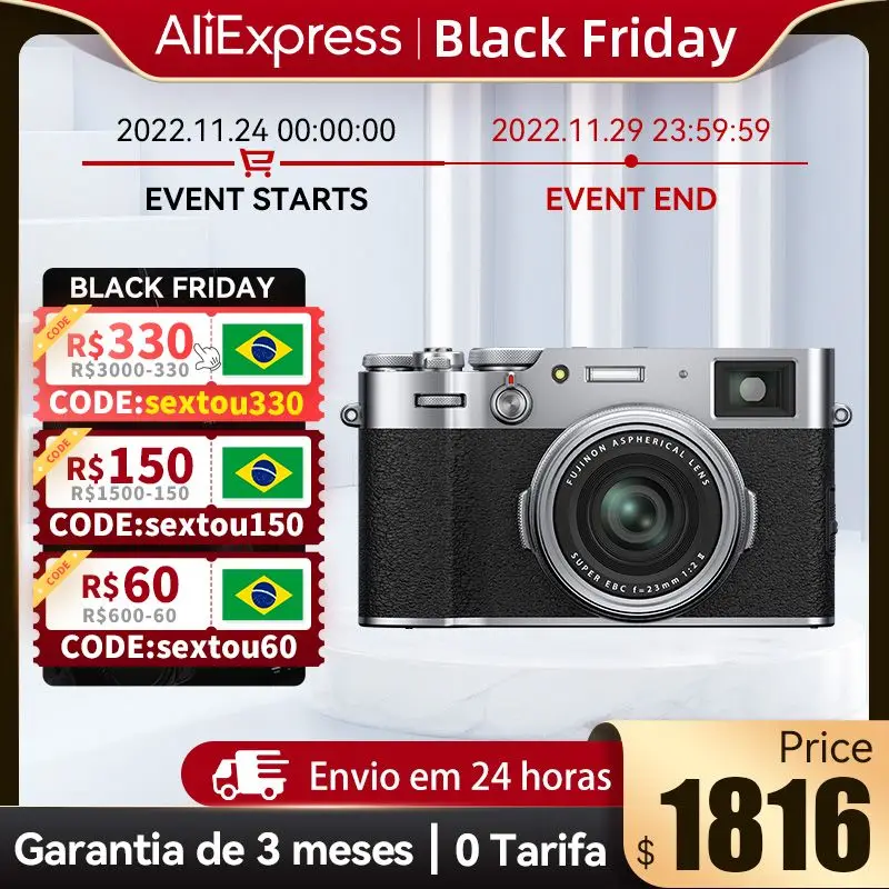 Fujifilm X100v Frame Mirrorless Camera Professional Autofocus 4k Video