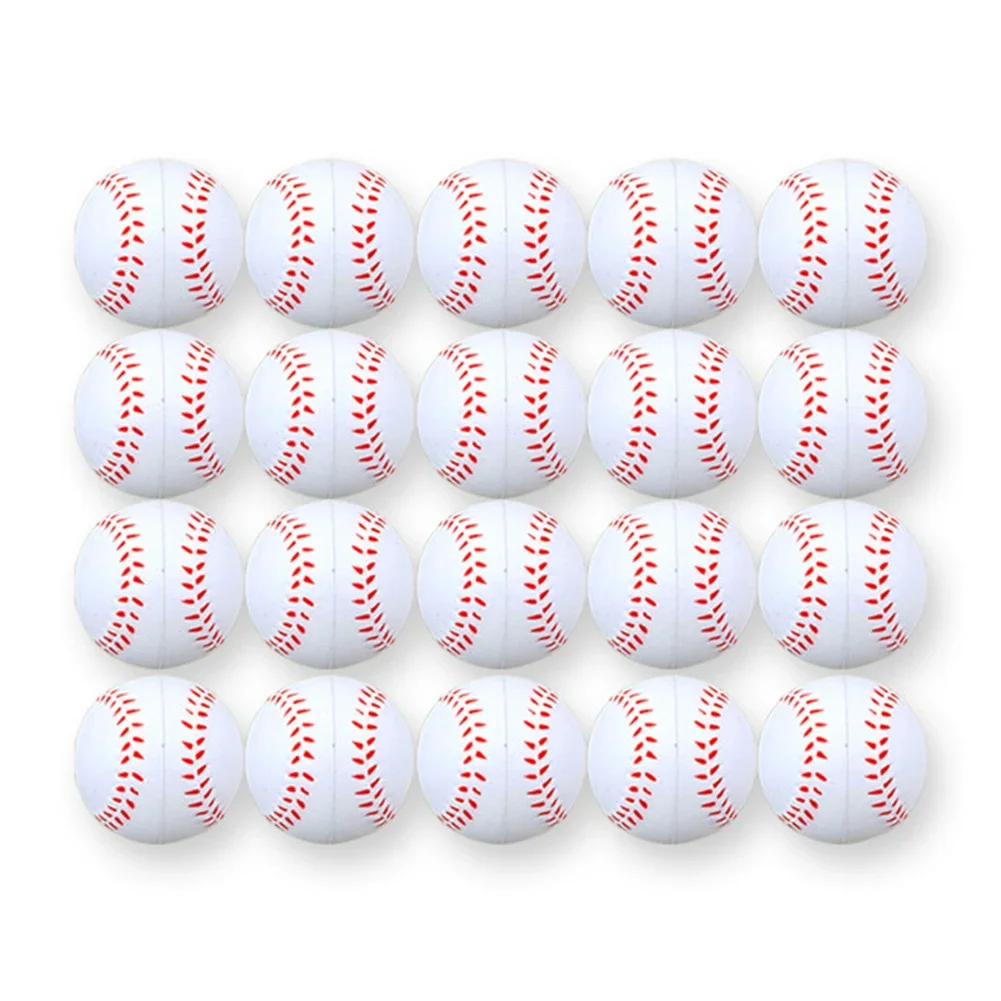 20pcs Foam Ball Soft Foam Sponge Tennis Balls Baseball Balls For Kids And Adults 4cm Venting And Decompression Elastic Ball Chil baseball balls
