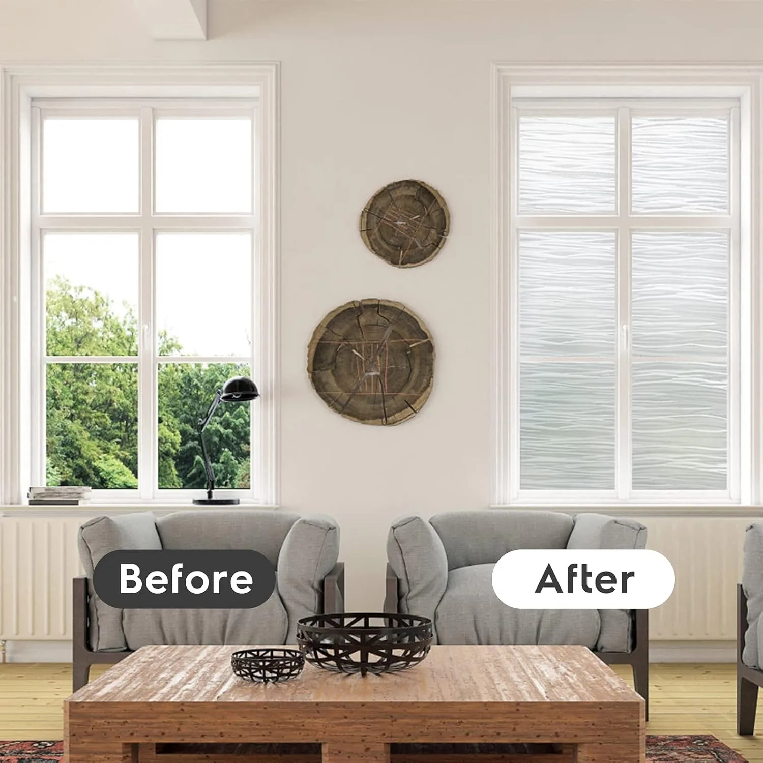 Window Privacy Film UV Blocking Static Cling Non-Adhesive Removable Glass Door Cover for Bathroom Office Home Decor window film window privacy film window sticker