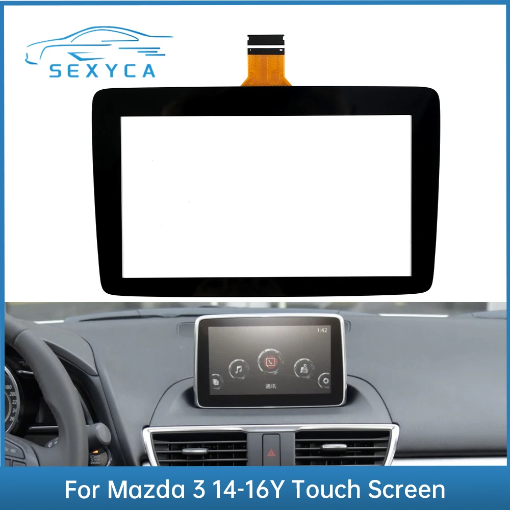 

7-дюймовый сенсорный экран дигитайзер подходит для 2014-2016 Mazda3 автомобильный DVD-радио мультимедийный плеер навигация 36 контактов