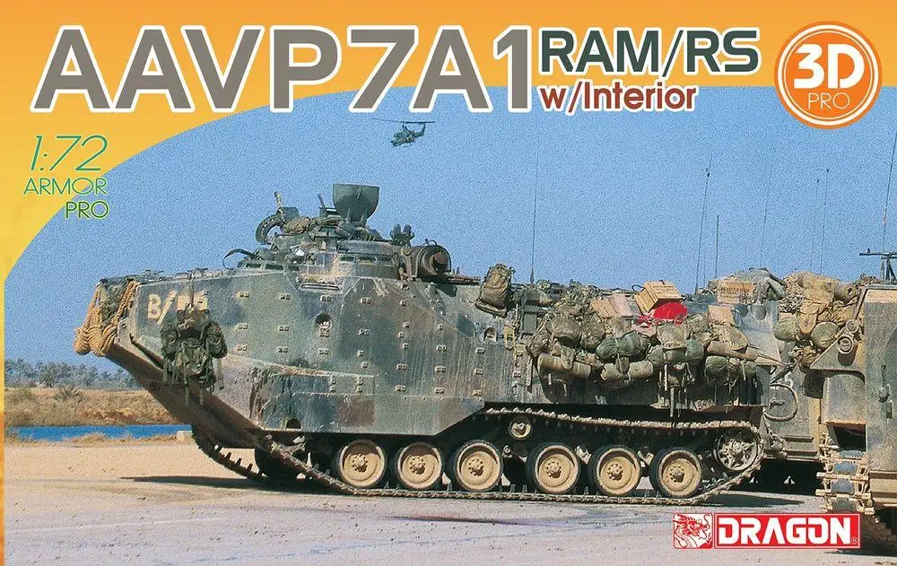 

Dragon 7619 1/72 AAV7A1 ОЗУ/RS с внутренним пластиковым модельным комплектом