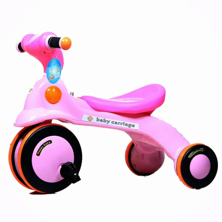 Baby Tricycle Pedal Bike 1-3 Years Old Kids Ride on Car Walking Tool Three Wheel Bicycle Infant Stroller with Music Light