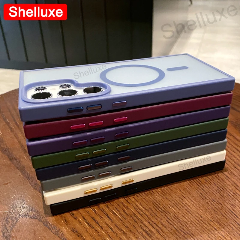 Ultra Magnetic Matte Clear Hard Back Phone Case - Shelluxe Edition