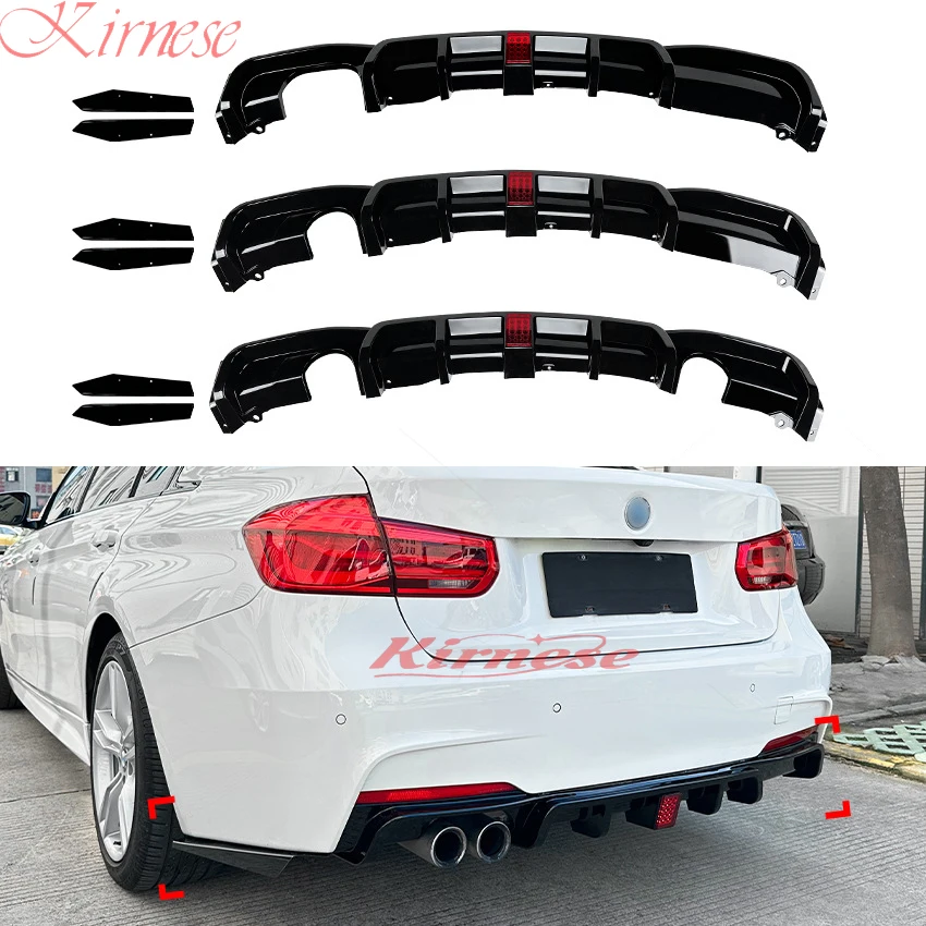 

Glossy Black M Performance Rear Bumper Lip Diffuser Glossy Black M Sport Diffusor For BMW 3 Series F30 F31 F35 2012-2019 Parts