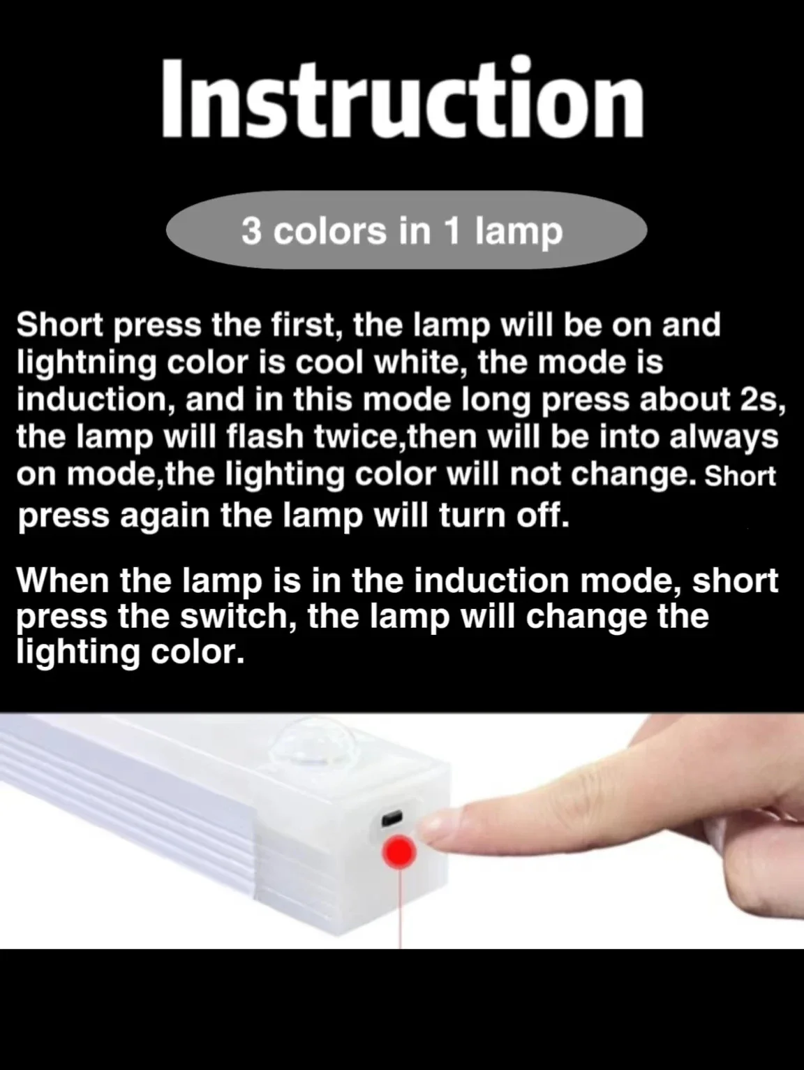 مصباح استشعار الحركة PIR ، مصباح خزانة LED لاسلكي...