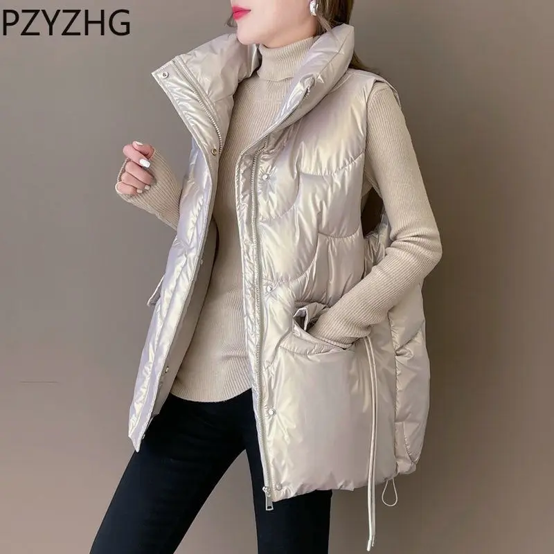 

2023 New Women Down Cotton Coat Winter Jacket Female Cardigan Sweater Parkas Pure Color All-match Outwear Warm Hin Thin Overcoat