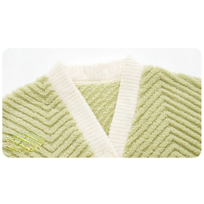 2024 New Sleepwear Women's Winter Coral Plush Loungewear Thickening Plunging Style Sleepwear Flannel Cute V-neck Homewear Set