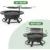 36 Inch Fire Pit with Grill,Wood Burning Fire Pits for Outside with Lid& Fire Poker,Round Metal Firepit Table 3 in 1 with Cookin 5
