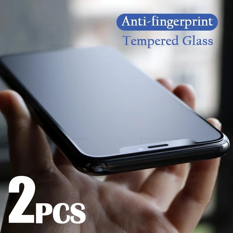 2 Pezzi Best Matte Full Cover 9H Vetro Temperato Per Iphone 14 13 12 Mini 11 Pro Xs Max X Xr Se 7 8 Plus Pellicola Salvaschermo Smerigliata
