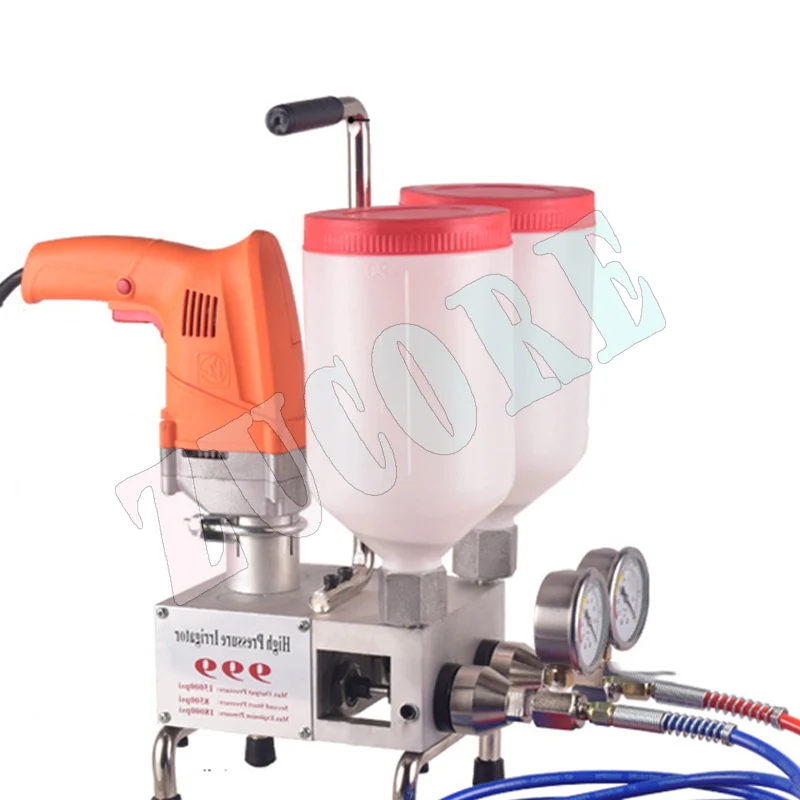 Two-Component Waterproof Wall Repair Polyurethane Grouting Machine 220V/1100W Electric Intelligent Remote Control Grouting Pump