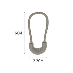 Versatile Replacement Zipper Pull for Bags, Backpacks, Tents, and Apparel (Khaki)