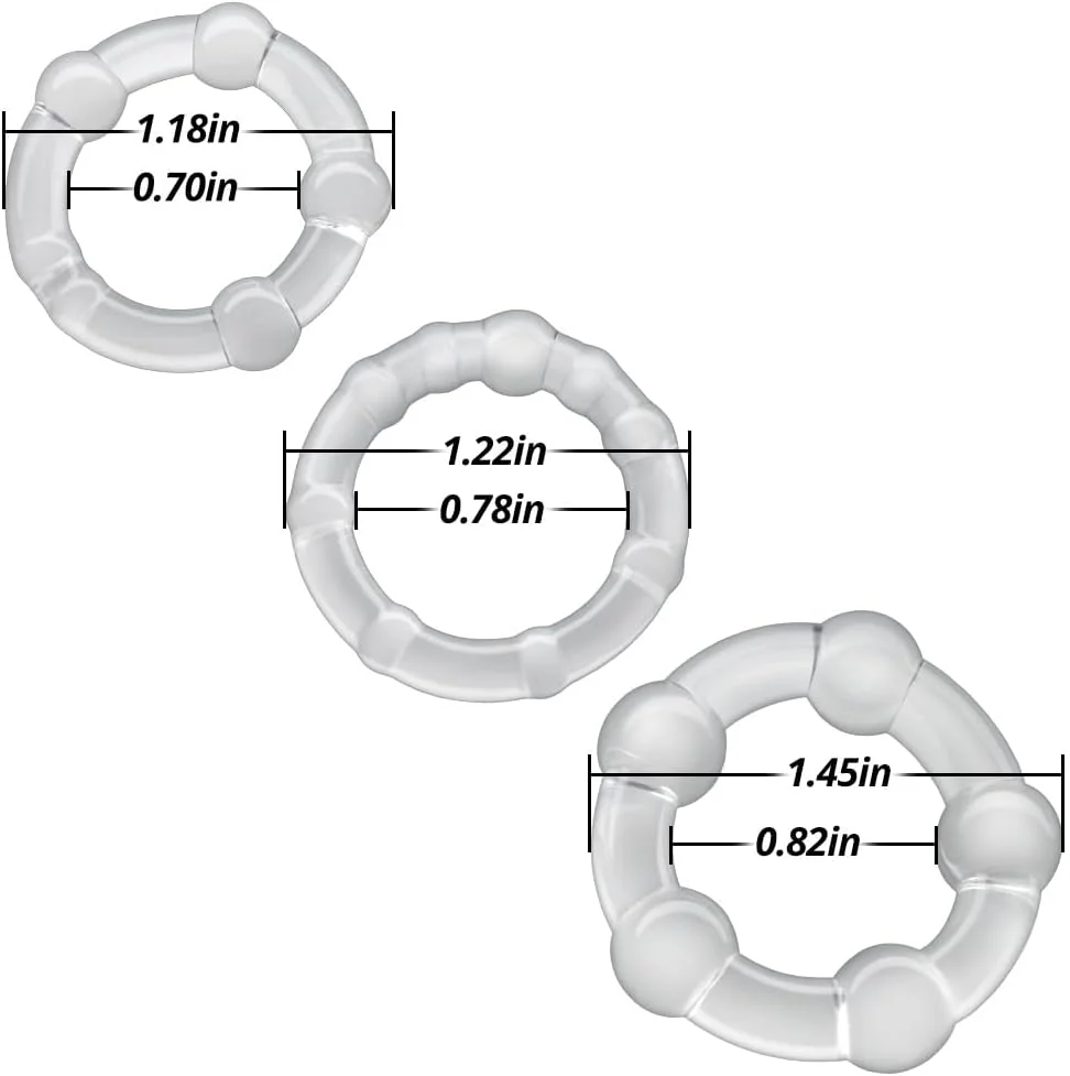 TPE Penis Ring for Men Sex Toys Cock Rings Silicone Ball Stretcher Delay Ejaculation  Adjustable Semen Lock Ring SM Penis Sleeve