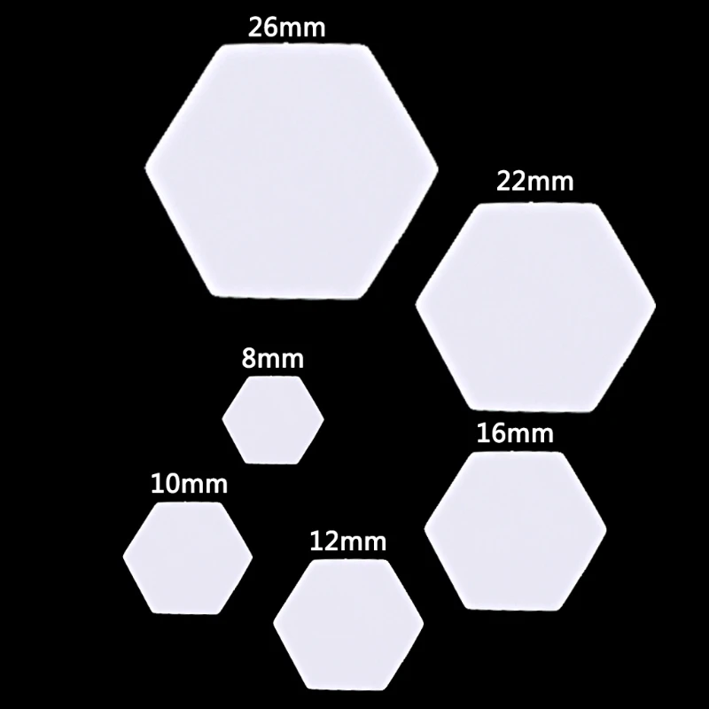 Sewing Template Hexagon 100Pcs