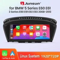 Junsun système Linux sans fil Carplay Android auto lecteur multimédia autoradio pour BMW série 3/5 E60 E61E62 E63 E90 E91 E92 E93 1