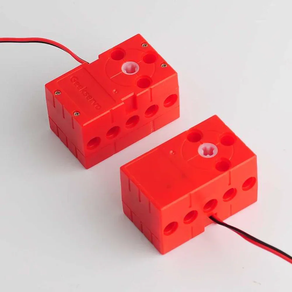 0.7kg Building Block Servo Motor 360&deg; Continuous Rotation Fast Dual Output High Torque Compatible with legoed Microbit Geekservo