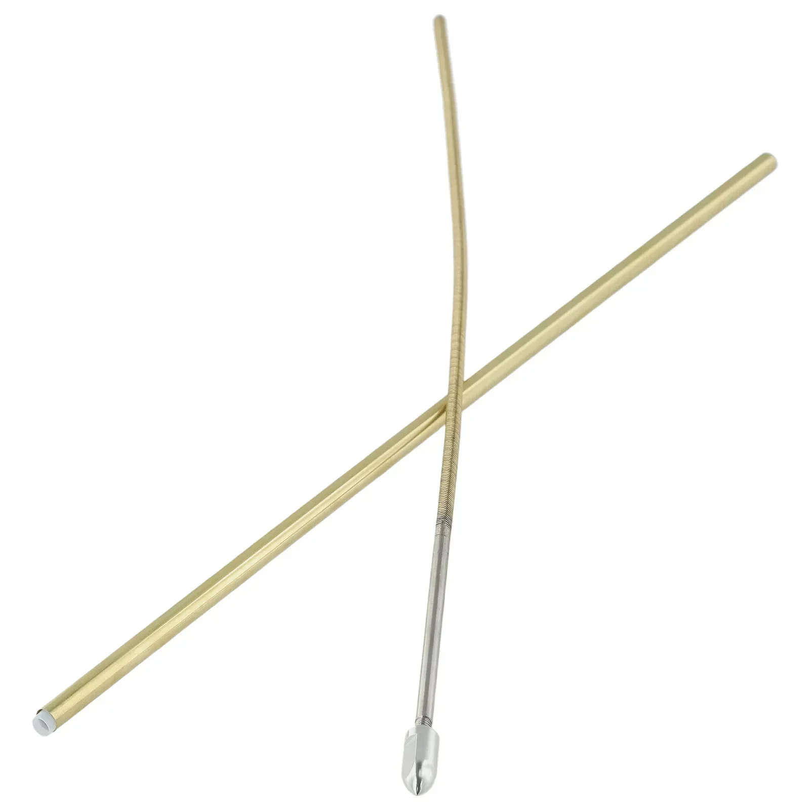 Arbre flexible 4mm 350mm CW/CCW pour bateau RC, gros plan sur l'embout et le filetage.