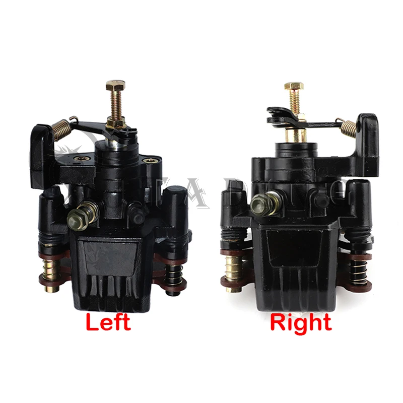 1 Pcs Left/Right Rear hydraulic Brake Caliper lower pump with pads For 300cc 400cc Go Kart ATV UTV 1100cc Buggy Quad Bike Parts