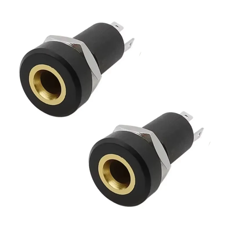 3Pin 3.5mm Audio Jack Socket 3/4 Pole Stereo Solder Panel Mount 3.5 mm Headphone Female Socket Connector Nut