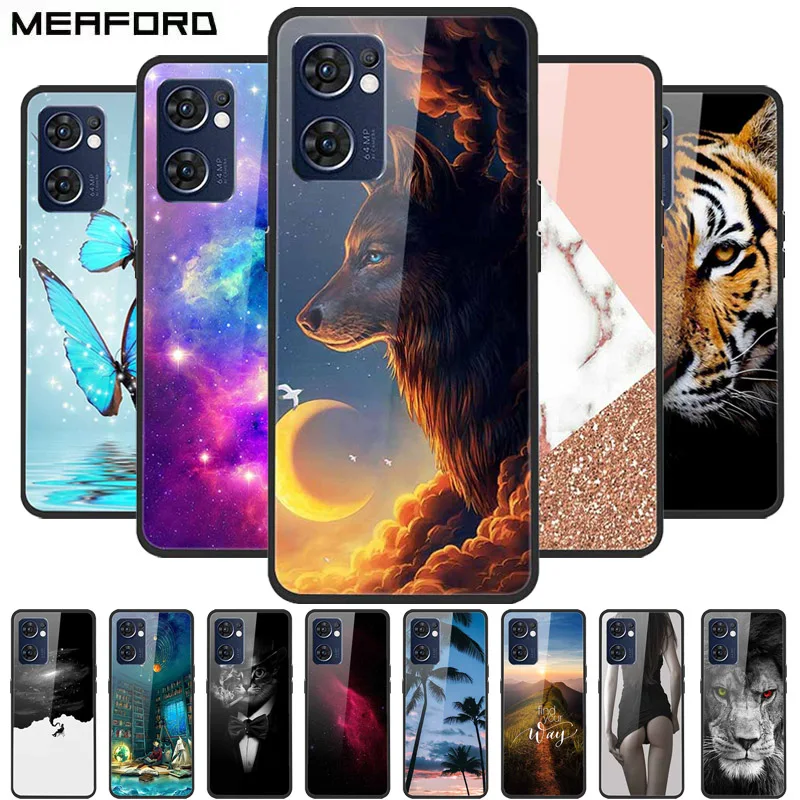 Custodia Di Lusso Per Oppo Find X5 Lite 5G Cover In Vetro Temperato Per Oppo Find X5 Pro Custodie Telefono Tpu Bumper Trova X5 X5 Lite Fundas