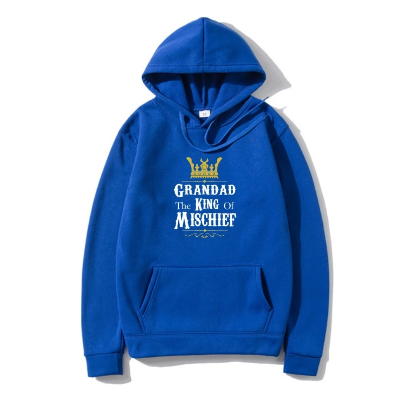 

Fathers Day Outerwear Hoody Outerwear Grandad The King Of Mischief Novelty Slogan Dad Joke Birthday Gif Outerwear Outerwear