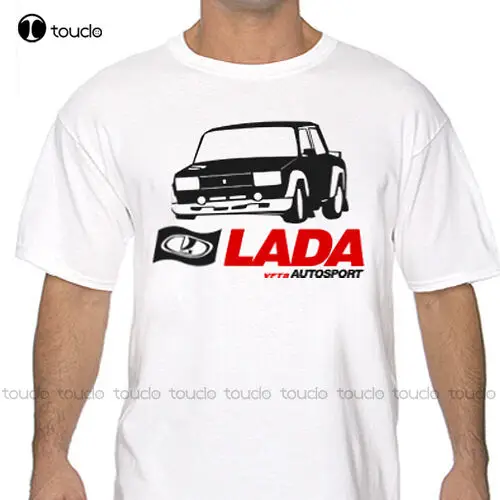 Lada Vfts Autosport Rally Maglietta Bianca O Grigia Wrc 2105 2107 Wrc Uomo Moda Divertente Marchio Abbigliamento Personalità Tee