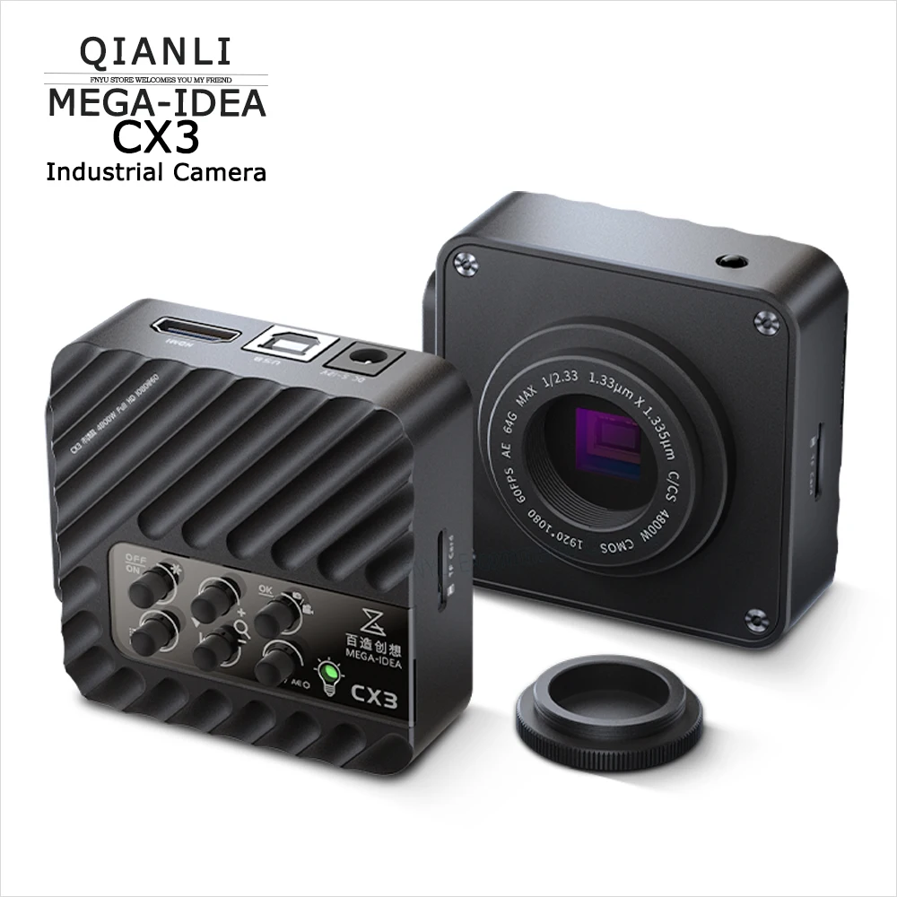 

Camera QIANLI MEGA-IDEA CX3 COMS Microscope Industrial Camera Digital Video HDMI USB 1080p 4800W For Phone Chip Repair