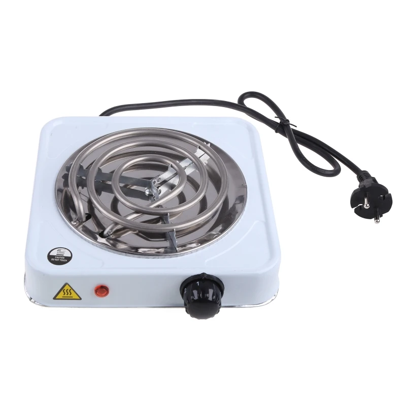Portable Electric Iron for Burner Single Stove Mini Hotplate Adjustable Temperature Home Kitchen Cook Coffee Hea 4