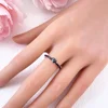 2025 Valentine's Day 925 Silver Black & Pink Heart Shiny Zircon Rings Trendy Ring for Women Love Gift DIY Fine Jewelry 5