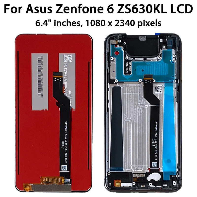ASUS Zenfone6 ZS630KL ジャンク Asus Zenfone 6 ZS630KL Rear Housing Panel Midnight Black