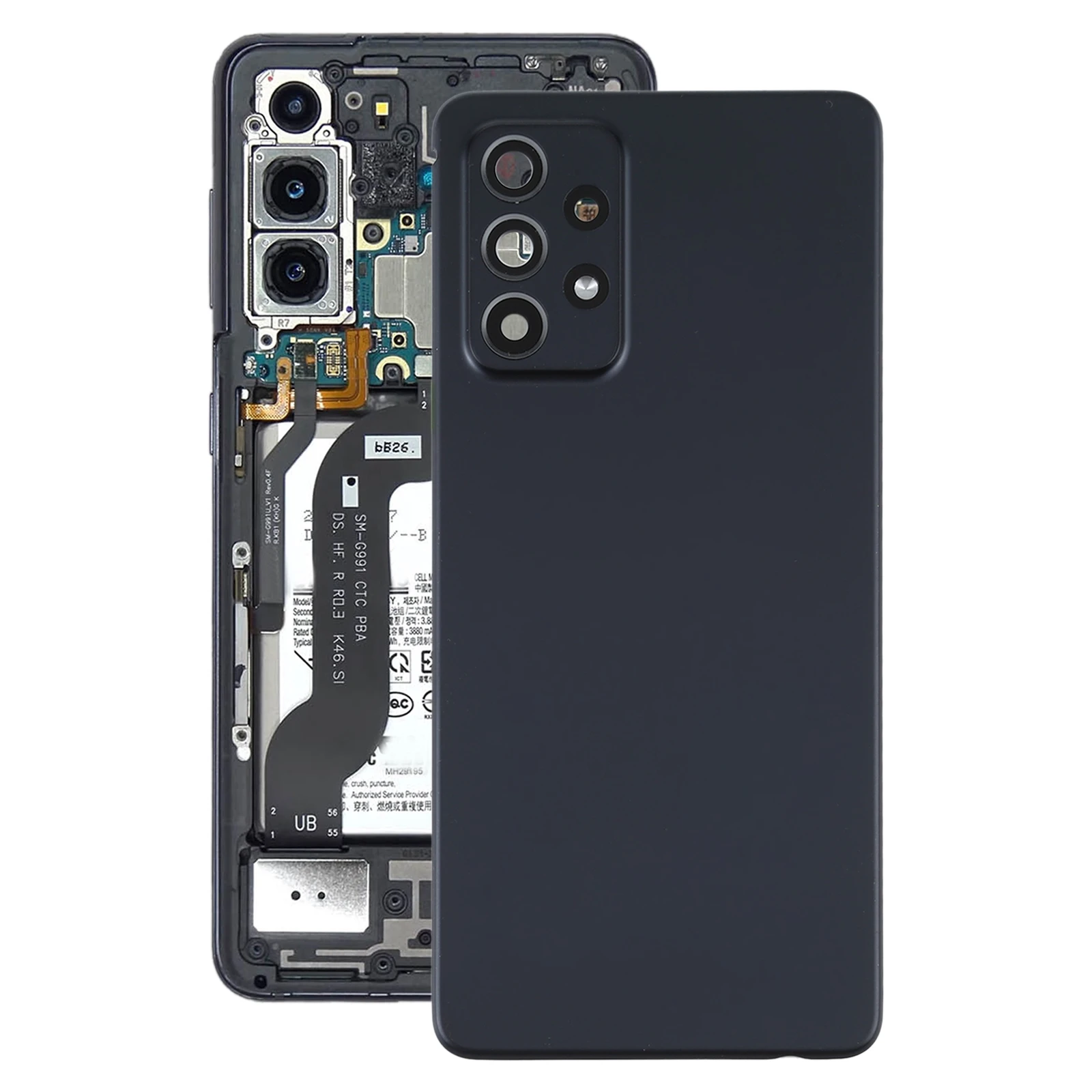Original Battery Back Cover with Camera Lens Cover for Samsung Galaxy