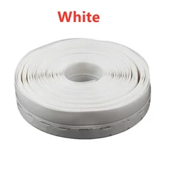 Self - Adhesive Silicone Weatherproof Door & Window Seal Strip - 35mm (White)