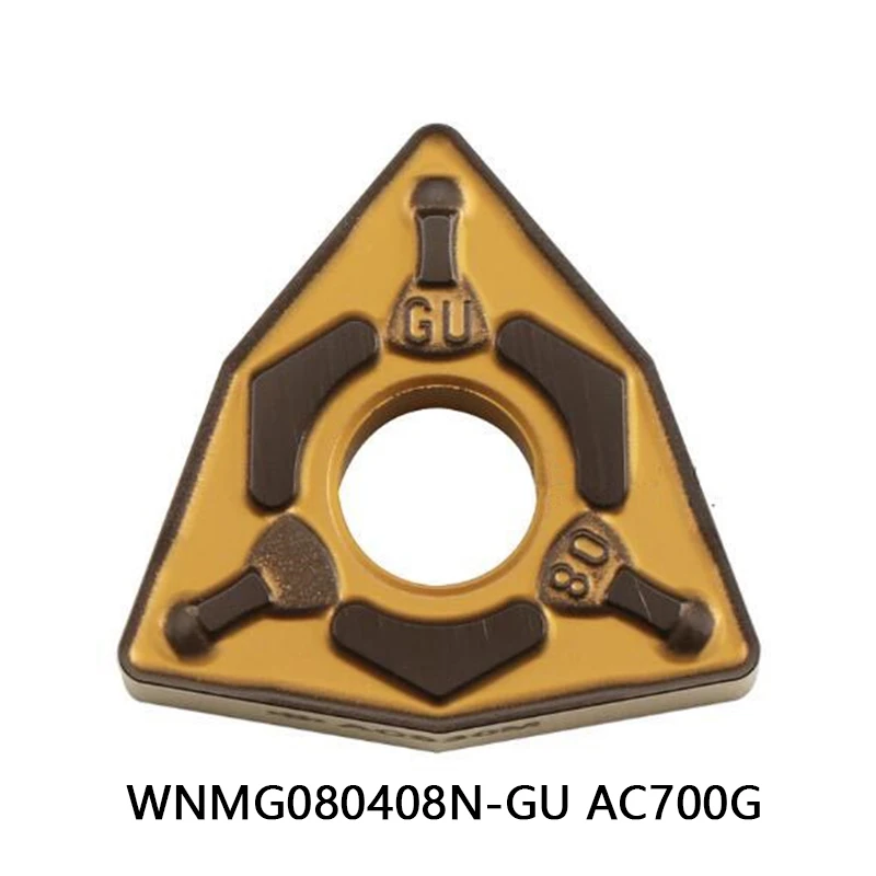 

100% Original WNMG 080408 WNMG080408N-GU AC700G Carbide Inserts Lathe Cutter WNMG080408 N-GU WNMG0804 080408 Turning Tools CNC