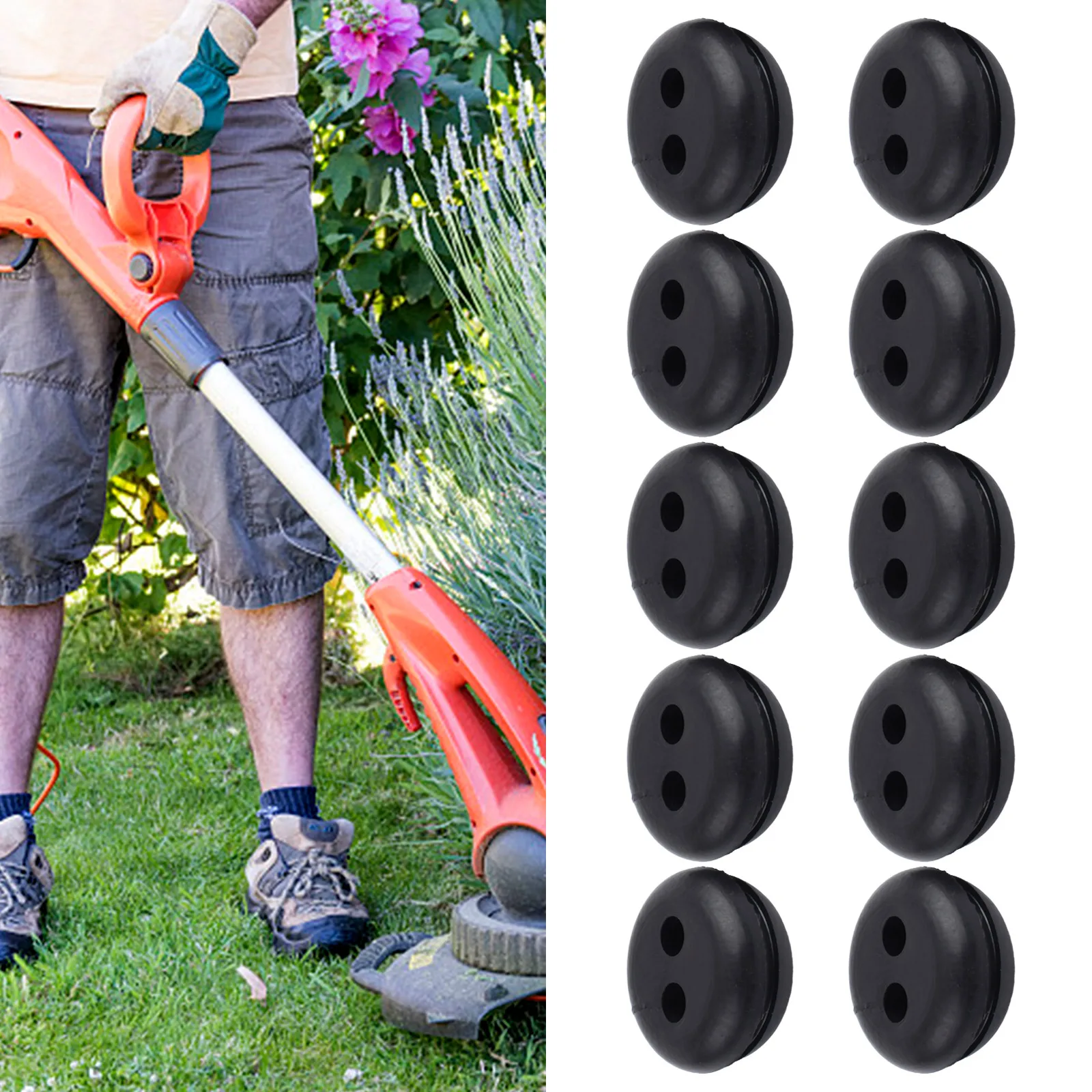 Set Di 5 Occhielli Per Serbatoio Carburante Per Decespugliatori – Guarnizioni Di Ricambio Con Foro Da 5 Mm, Serbatoio Da 9 Mm, Compatibili Con Modelli Stihl 019T, BG75, BR320, FS36 E Altri