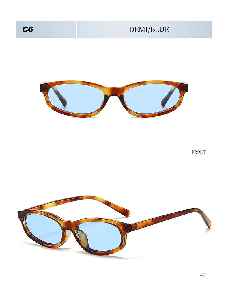 4 stücke Mode Einfache Kleine-Rahmen Oval Sonnenbrille für Frauen Marke Designer Brillen Täglichen Vielseitige Sonnenschirm Sonnenbrille weibliche – Detail 16