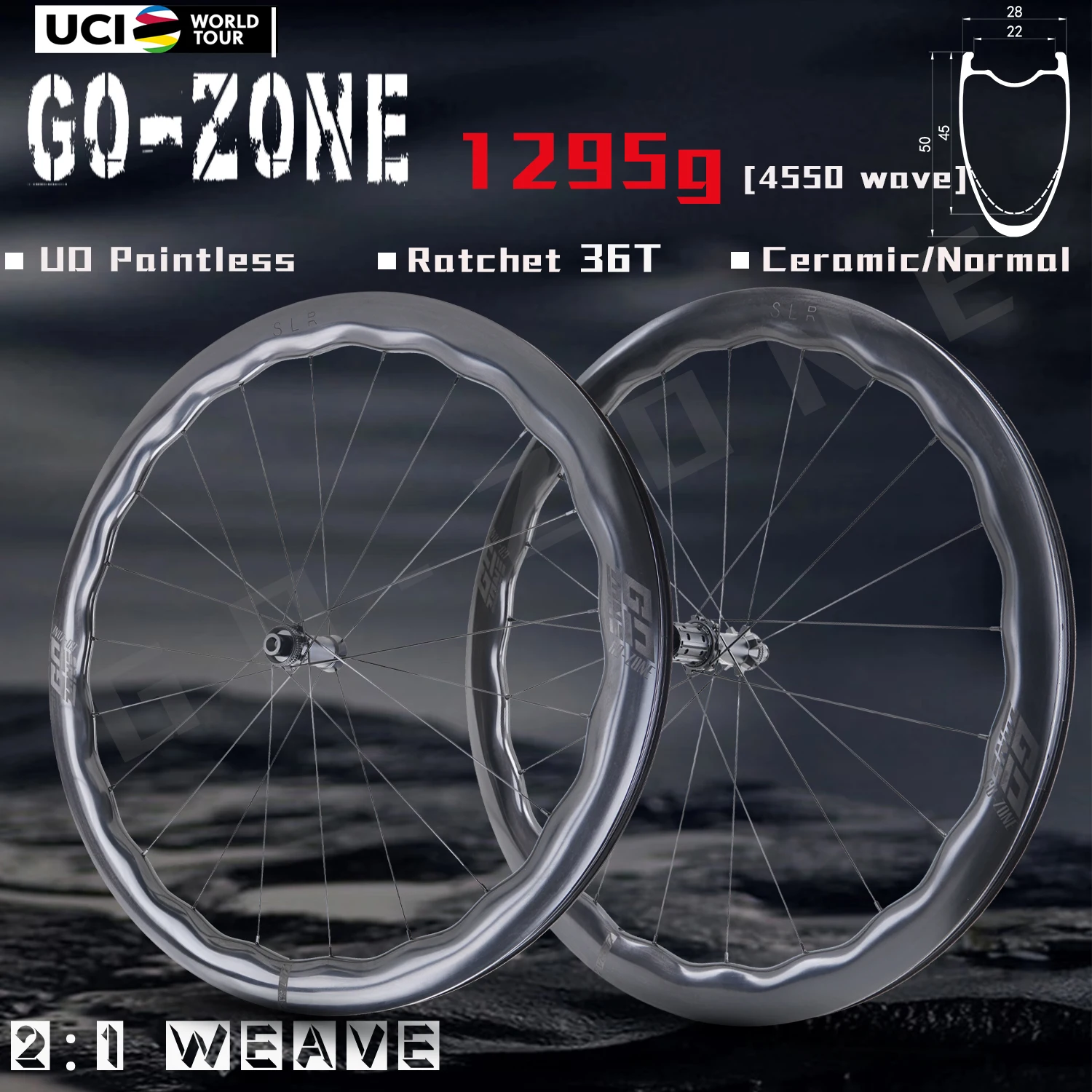 Paire De Roues Carbone 700C Pour Gravel/route - Freins à Disque - Roulements Céramique
