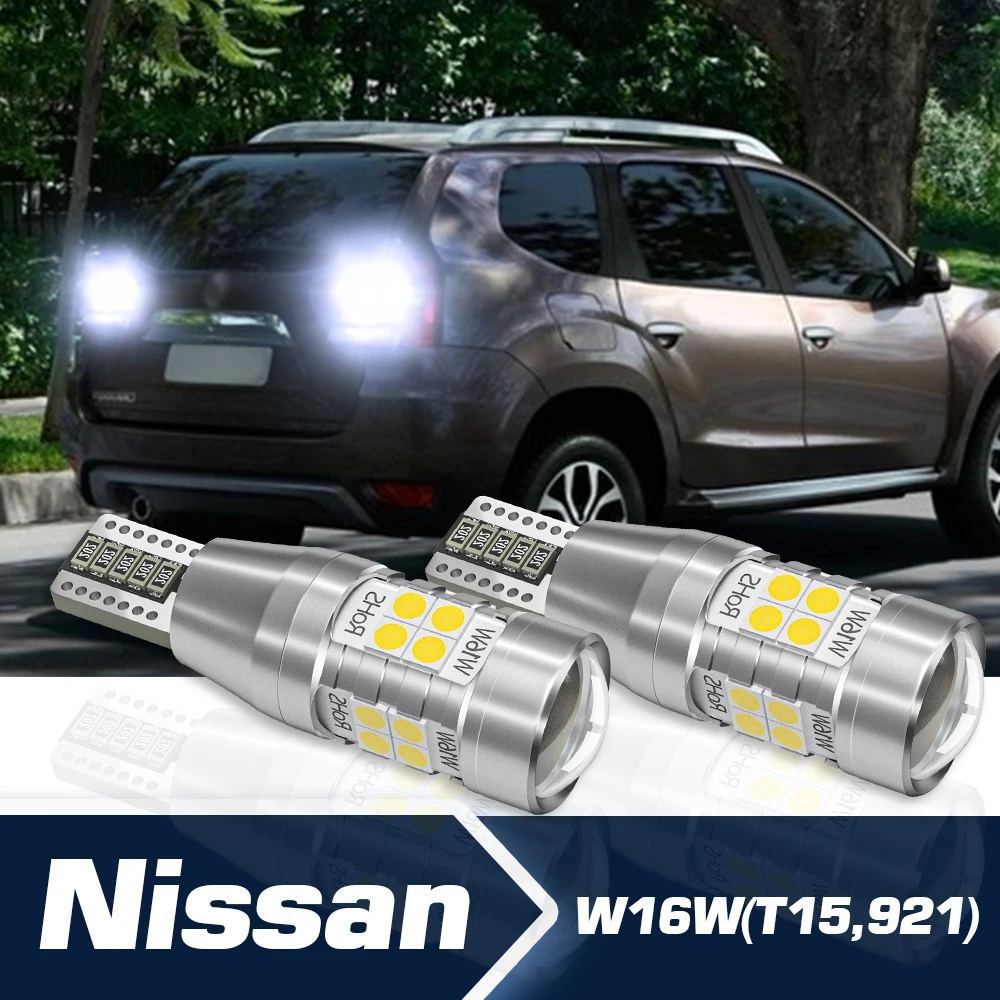 

Reverse Light 2x LED Backup Bulb Canbus W16W T15 For Nissan Terrano Tiida X-Trail T32 Frontier Quest Sentra Xterra Titan Armada