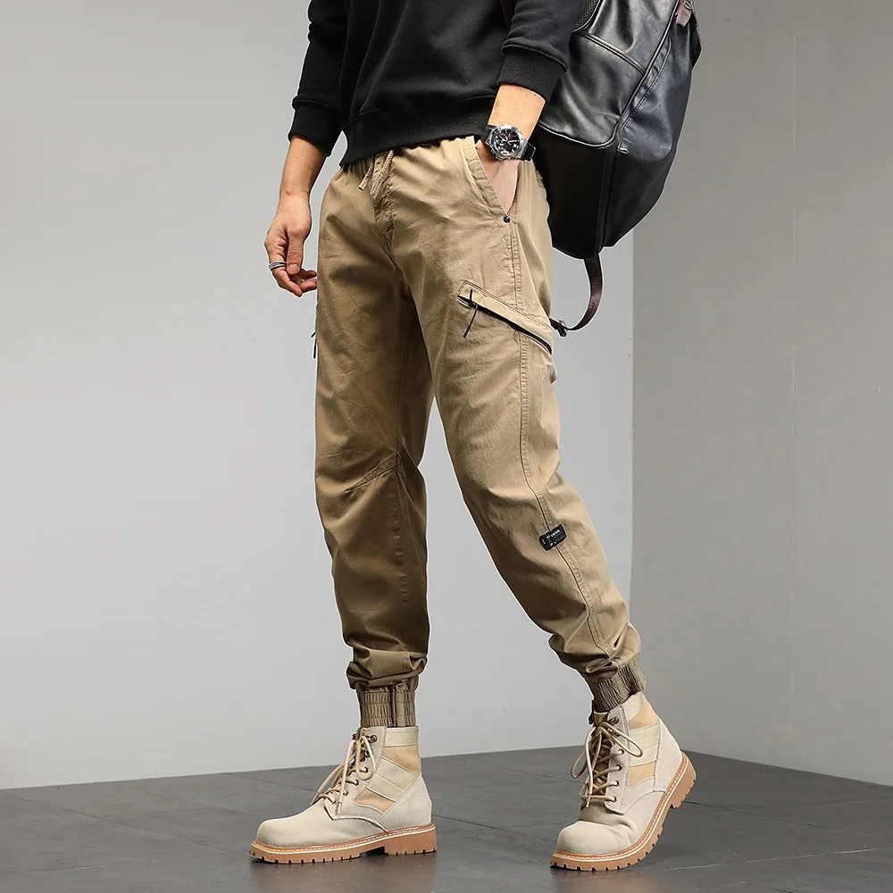 cargo joggers for men Single Road Mens Cargo Pants Men 2022 Techwear Multi Pockets Tactical Military Joggers Male Trousers Streetwear Casual Pants Men best cargo pants