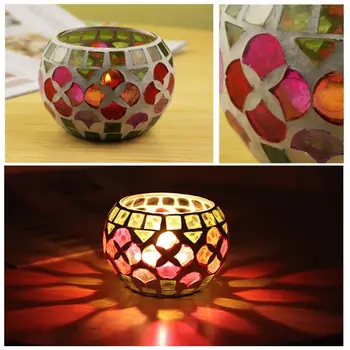 Moroccan Mosaic Candle Holder 1